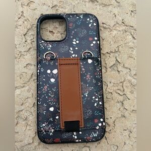 Walli Midnight Floral Purse Case iPhone 14